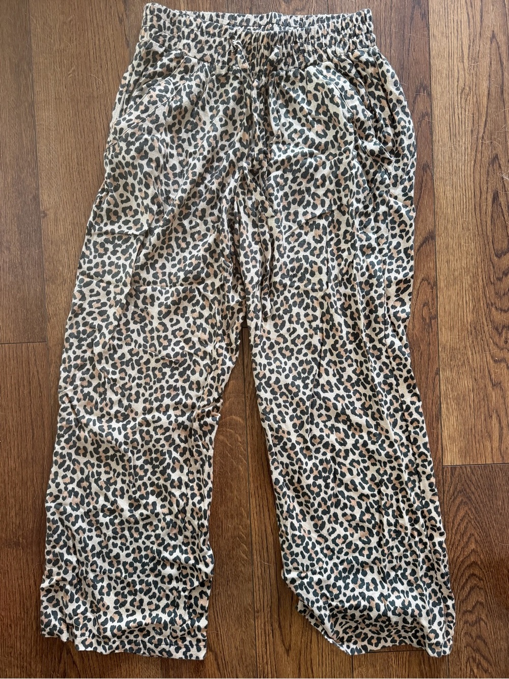 Sienna sky Leopard Print Elastic Waist Pants - medium